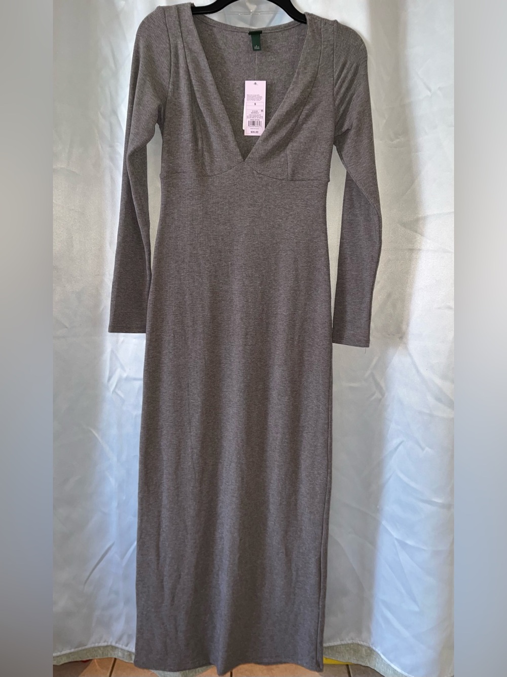 Wild Fable Women's Cozy Long Sleeve Maxi Empire Waist Dress